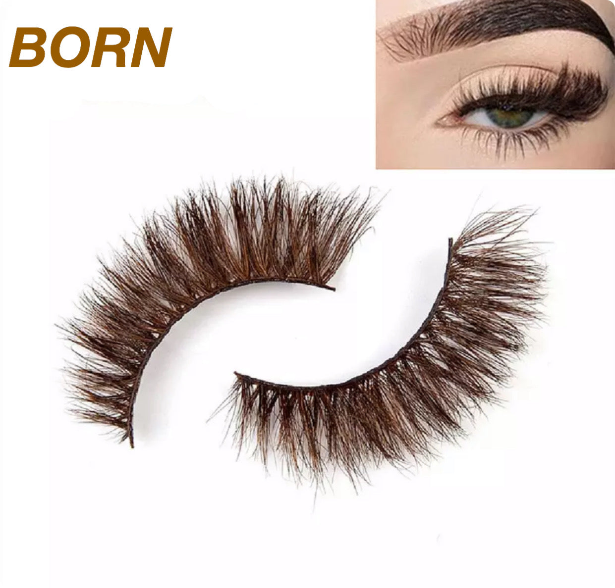 Brown Mink Lashes | Brown Mink Eyelashes | Matchlashes